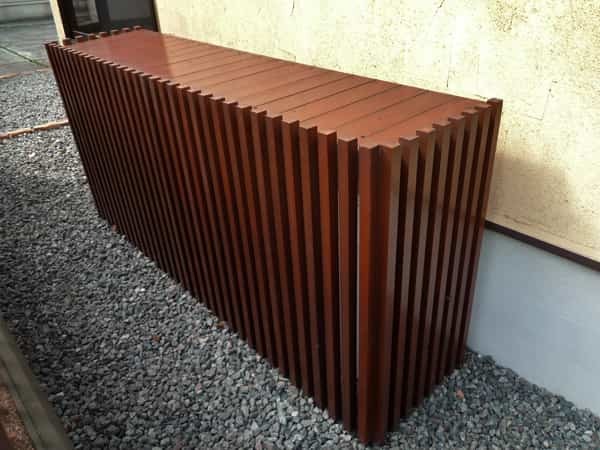 外構商品「lugwood」室外機カバー