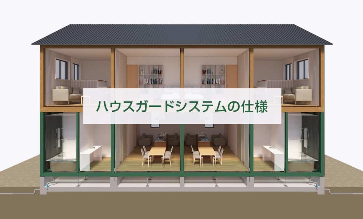 ハウスガードシステムの仕様、家の構造が分かるイラスト